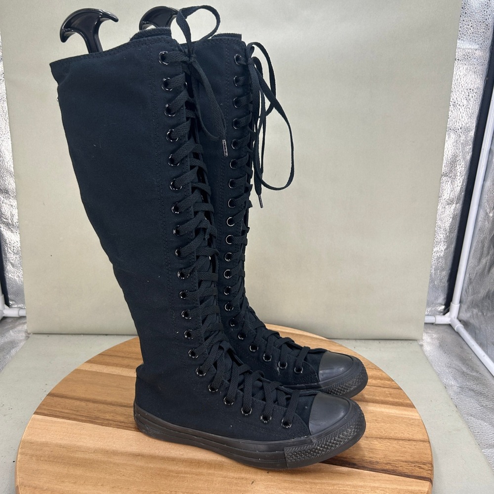 Converse Chuck Taylor All Star XX Hi Knee High Boots Black A12325C Womens 7